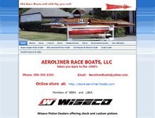 Tablet Screenshot of aeroliner-boats.com